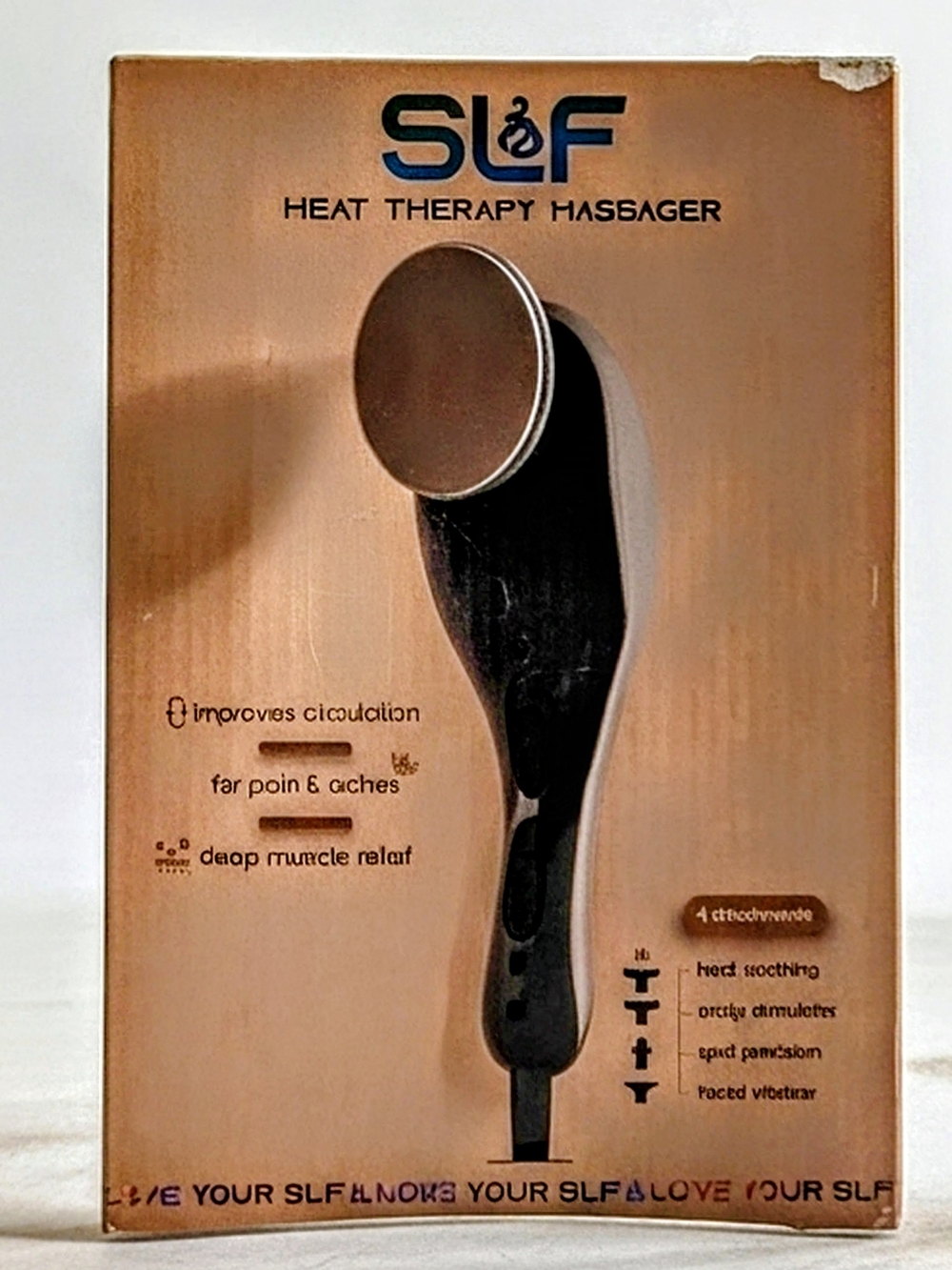 SLF Handheld Heat Therapy Massager in Black